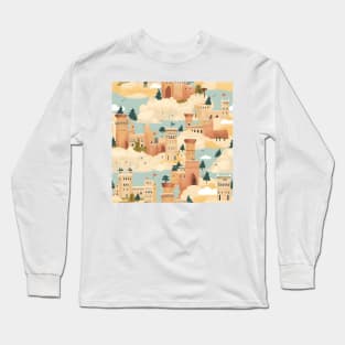 Castles Pattern 25 - Spain Long Sleeve T-Shirt